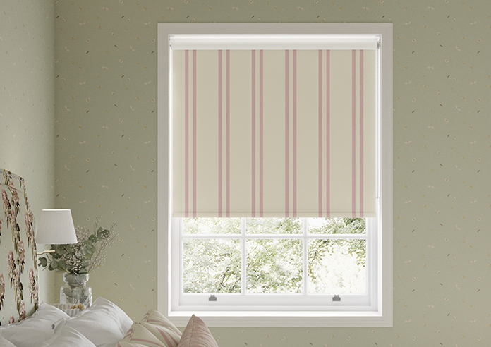 Adelaide, Winnies Stripe Rosies Pink - Roller Blind - Image 3
